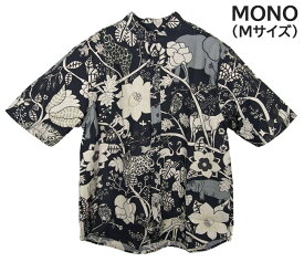 Bohemians (ボヘミアンズ)半袖　スタンドカラーシャツ　JUNGLE「ジャングル」プリント！オリジナルの素材ボヘミアンズらしい楽しい　ジャングルに住むアニマルデザインです日本製