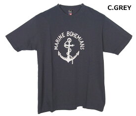 Bohemians (ボヘミアンズ)半袖Tシャツ　MARINE（マリーン）　レギュラーフィット「マリーン」「錨とロープ」で海と航海をイメージしています　オリジナルの素材ボヘミアンズらしい楽しいデザインです日本製