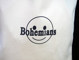 Bohemians (ボヘミアンズ)『コットンサテンバッグ』BHM　SMAILE（ボヘミアンズスマイル）KOMANEKO（コマネコ）軽量が魅力のトートバッグ