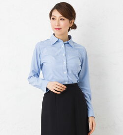 【スーパーSALE限定価格】ストライプ長袖ブラウス レディース 春夏 秋冬 事務服 オフィス制服 SunpexIst GROW