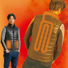 40000 Wスイッチヒートベスト バッテリーセット 秋冬用 メンズ 作業服 作業着 ヒーターベスト 電熱ベスト ATACK BASE アタックベース 最強配送