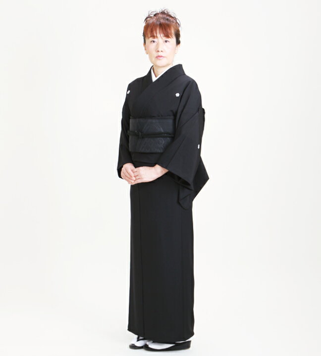 冬用着物喪服一式❣️22日迄値下げ （喪服 着物 袷 単衣 東レ シルック  