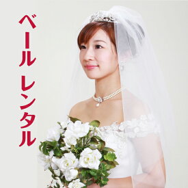 【ウェディングベール-レンタル】ウェディング ベール 日本製ソフトチュール ウェディングドレス ウェディングベール veil 結婚式 ve-1【レンタル】