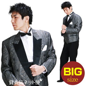 メンズタキシード【スペンサー タキシード レンタル】L・XLサイズ/175cm～185cm/グレーゴールド 結婚式 スーツ パーティー 宴会 二次会 船上パーティ クルージング NT-ms005C【あす楽対応】【往復送料無料】【レンタル】