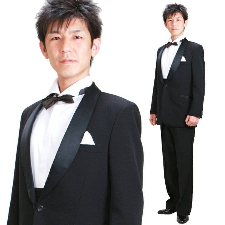 楽天市場】【タキシード 結婚式】【黒タキシード レンタル】メンズ 