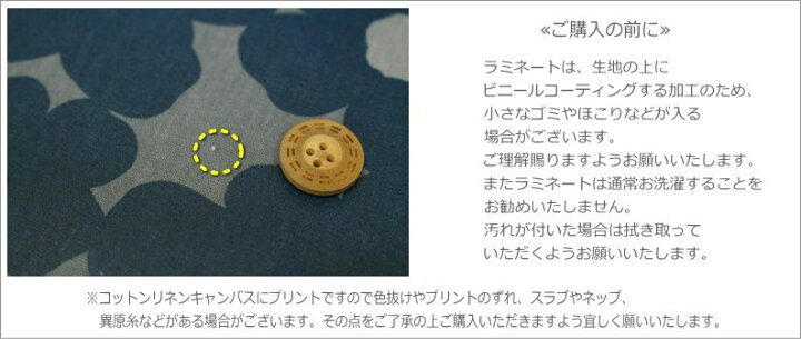 楽天市場 つや消しラミネート Kukan Tuoksu クッカトゥオクス ビニールコーティング 素材 コットン80 リネン 表 つや消し ラミネート加工 生地幅 約１０５ｃｍ綿麻 ポーチ バッグ 手作り 小物 ハンドメイド 手芸と生地の店 いすず