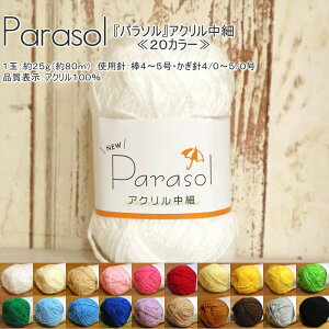 �wParasol��p���\����x�A�N�������ׁ�20�J���[��A�N����100�� 1�ʖ�25g�i��80m�j��������/�҂ݕ�/�A�N�������킵/�҂݂����/����/�n���h���C�h/����/