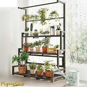 ガーデンラック フラワースタンド 屋外 室内 観葉植物 盆栽棚 スタンド 植木鉢台 花置き棚 植物スタンド 株式会社S&L風通しいい 収納 錆びない 棚