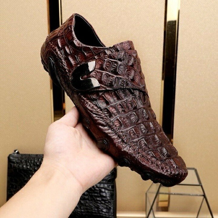 楽天市場】クロコダイル 紳士 ビジネスシューズ ボルドー 27.0cm ワニ 