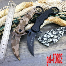フォックスA30 Karambit折りたたみナイフ、440タクティカルポケットナイフ、アウトドア折りたたみ式ブレードナイフ、EDCサバイバルナイフ