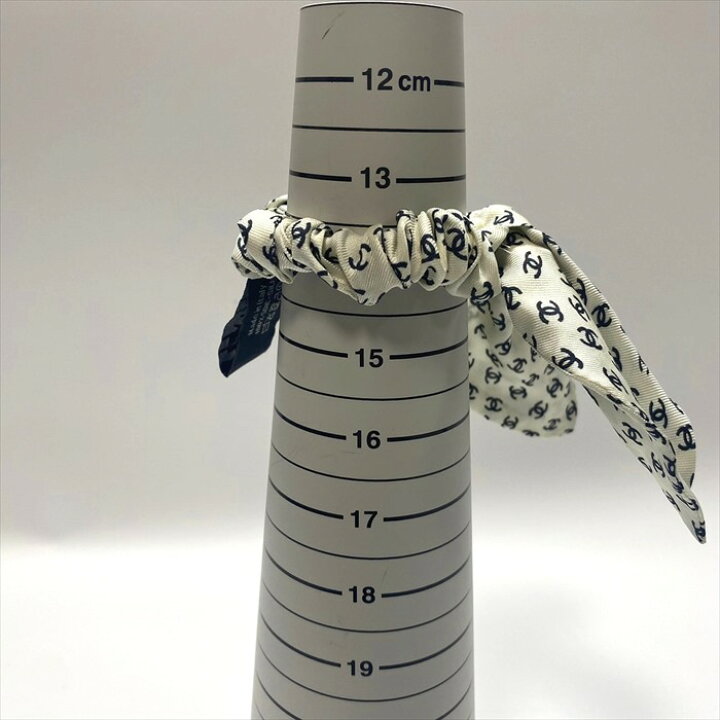 楽天市場】【中古・美品】 CHANEL シャネル リボンシュシュ ホワイト 