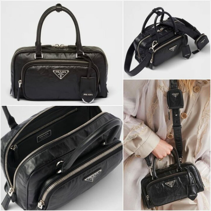 楽天市場】【中古・極美品】 PRADA プラダ ナッパアンティーク ミニ 