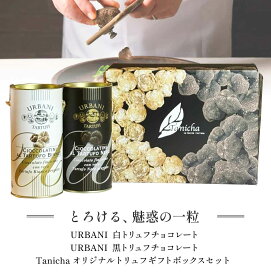 白 黒トリュフ チョコレート オリジナルギフトボックスセット チョコラティーニ 各5g×15個入り イタリア産 ウルバーニ 男性 女性 贈り物 お土産 お返し お祝い スイーツ お歳暮 バレンタイン お年賀 プレゼント 当日発送 送料無料