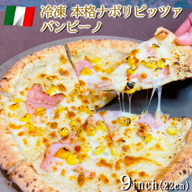 イタリア屋タニーチャ 長時間低温 発酵生地 がおいしい 冷凍 ピッツァ バンビーノ 22cm 本格 ピザ ナポリタイプ 【冷凍物以外同梱不可】 ハム コーン モッツァレラ チーズ イタリアン 子ども お取り寄せ グルメ パーティ 家飲み ワイン おもてなし おつまみ キャンプ飯