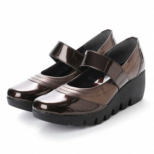 ファーストコンタクト パンプス レディース 日本製 黒 痛くない 母の日 ウェッジパンプス コンフォートシューズ 走れるパンプス FIRST CONTACT 厚底 カジュアル エナメル ワンストラップ オフィ