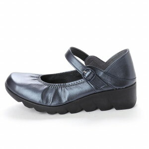 ファーストコンタクト パンプス レディース ストラップ 日本製 黒 痛くない 母の日 ウェッジパンプス コンフォートシューズ 走れるパンプス FIRST CONTACT 厚底 カジュアル 2WAY ワンストラップ