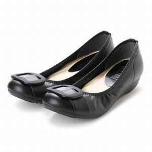 アーチコンタクト パンプス レディース 大きいサイズ ビックサイズ 25cm 25.5cm ローヒール 日本製 黒 ぺたんこ ローヒール 母の日 ウェッジパンプス 痛くない ファーストコンタクト姉妹ブラン