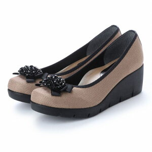 ファーストコンタクト パンプス レディース 大きいサイズ ビックサイズ 25cm 25.5cm ビジュー 日本製 痛くない 母の日 ウェッジパンプス コンフォートシューズ FIRST CONTACT 美脚 厚底 カジュアル