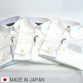 日本製 総ステッチ ドゥエ スナップボタン ジャガードシャツ 国産シャツ メイドインジャパン （3色/グレー ピンク ブルー）