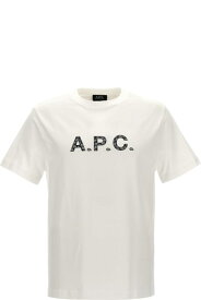 A.P.C. シャツ ロゴプリントクルーネックTシャツ