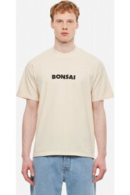 Bonsai シャツ プリントコットンTシャツ
