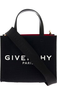 Givenchy トートバッグ 女性用 G トート ブラック キャンバス ハンドバッグ ロゴ プリント