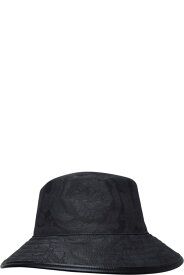 Versace 帽子 ブラックコットンハット