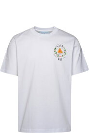 Casablanca シャツ 「casa Way」ホワイト オーガニックコットン Tシャツ