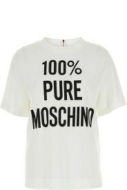 Moschino Tシャツ ホワイトクレープTシャツ