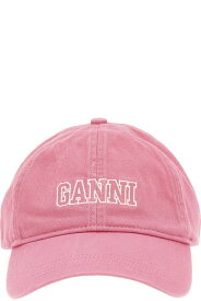 Ganni 帽子 ロゴ刺繍キャップ