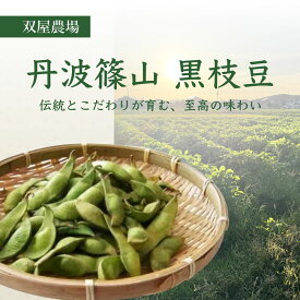 【10月中旬頃発送開始】先着80名様限定 双屋農場直送【丹波篠山黒枝豆】500g×2袋 ご注文後の収穫 収穫後即日出荷 兵庫県丹波篠山市 黒枝豆 期間限定