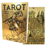 タロット・ブラック＆ゴールド エディション Tarot Black & Gold Edition タロットカード 78枚 ウェイト…