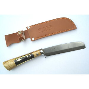 正和 レジャー鉈 角型 150mm 鋼付 両刃 レザーサック付