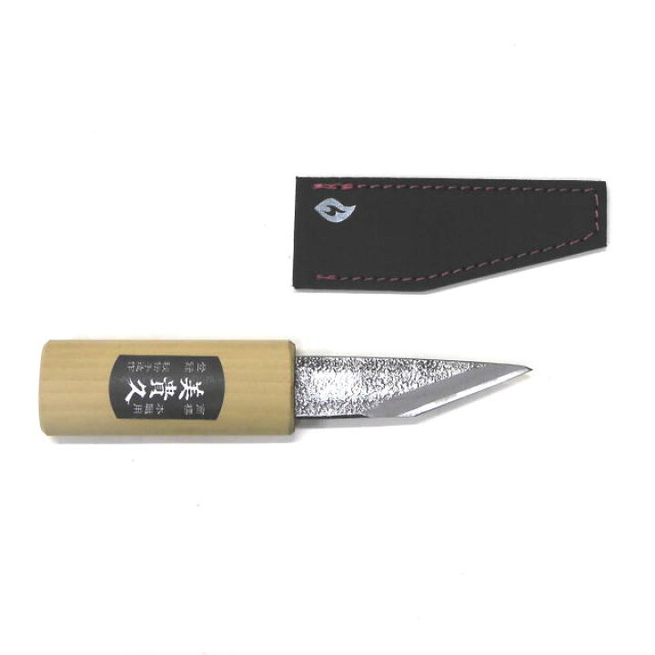 楽天市場】美貴久 横手小刀 サック付（大工・竹細工用 黒打 左用 120mm 