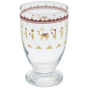 【送料無料】おまち堂 ゴブレット グラス 食器 ゾウ ラクダ クジャク インド アジアンテイスト ar0604338 ar0604339 ar0604340 食器洗浄機可能 コップ
