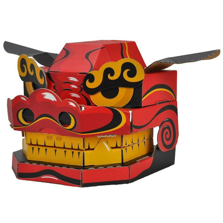 楽天市場 送料無料 Hacomo 獅子段 お祝い ハコモ なりきりシリーズ ししだん 正月 お正月 元旦 コスプレ 獅子舞 玩具 おもちゃ 組立式 工作 ダンボール クラフト 小学生 春休み Gw 夏休み 冬休み 宿題 工作キット アイテムジャパン