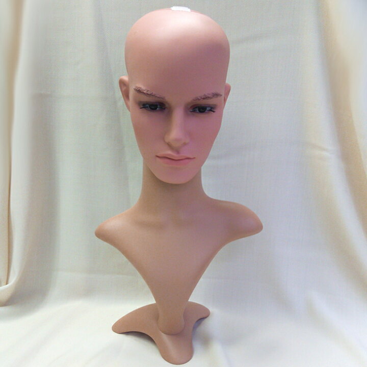 マネキン ヘッド トルソー カット練習用 頭 上半身 女性 ショップ什器 濃い顔