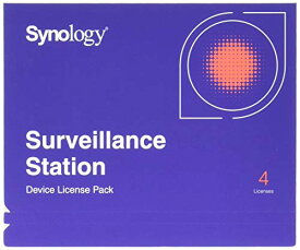 【カメラライセンス】Synology Device-License-Pack4 [追加4ライセンス]
