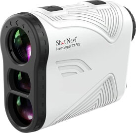 Shot Navi(ショットナビ) ゴルフ レーザー距離測定器 LaserSniper X1 Fit2 WH 軽量・超コンパクト 高低差 レーザー距離計測器