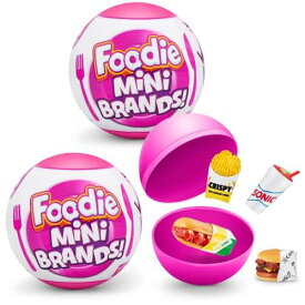 5 Surprise 77319 Foodie Mini (2パック) ZURU Mystery Capsule Real Miniature Brands, Collectibles, Fast Food Toys and Shopping Accessories