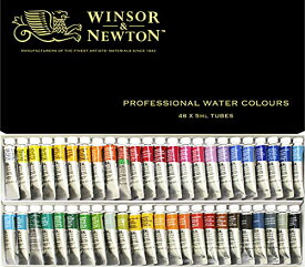 ウィンザー&ニュートン 水彩絵具 ウィンザー&ニュートン プロフェッショナル ウォーターカラー 48色セット 5ml