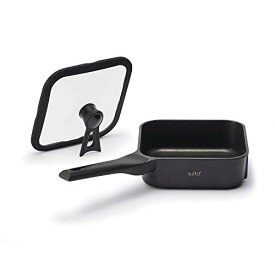 スマートフライパン sutto（スット） 18×6cm BK ドウシシャ