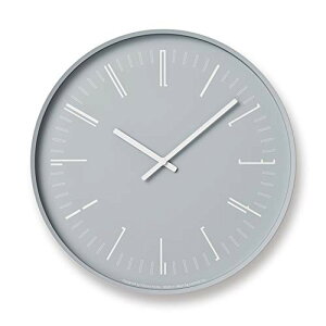 �����m�X �|�����v �h���[�E�H�[���N���b�N �A�i���O �D Draw wall clock KK18-13 GY Lemnos