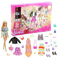 バービー(Barbie) アドベントカレンダー 【着せ替え人形】【ドール&アクセサリー】【3歳~】 GXD64 ピンク