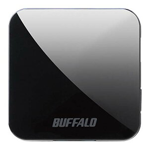 BUFFALO 無線LAN親機 11ac/n/a/g/b 433/150Mbps トラベルルーター ブラック WMR-433W2-BK【iPhone13メーカー動作確認済み】