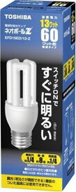 東芝 ネオボールZ 電球形蛍光ランプ 電球60ワットタイプ 昼光色 EFD15ED/13-Z