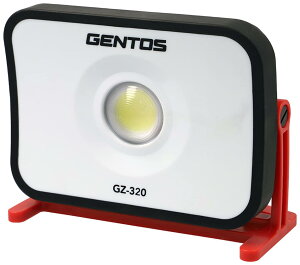 GENTOS(ジェントス) 投光器 LED ワークライト AC電源/USB 充電式(専用充電池) 1700ルーメン ガンツ GZ-320 耐水 作業用ライト 屋外 COB 釣り