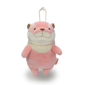 シナダグローバル もちシリーズ もちかわうそ ピーチ (mini) 7×5×14cm ぬいぐるみ カワウソ アニマル MOKW-0088PC