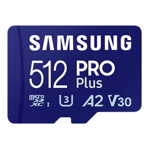 yKizSamsung TX }CNSDJ[h 512GB ő]x180MB/s 10Nۏ UHS-I U3 V30 microSDXC PRO Plus MB-MD512SA-IT