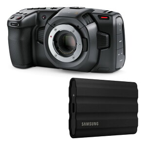 �y�������K�i�zBlackmagic Design Blackmagic Pocket Cinema Camera 4K + Samsung T7 Shield Portable SSD 1TB �Z�b�g���f��